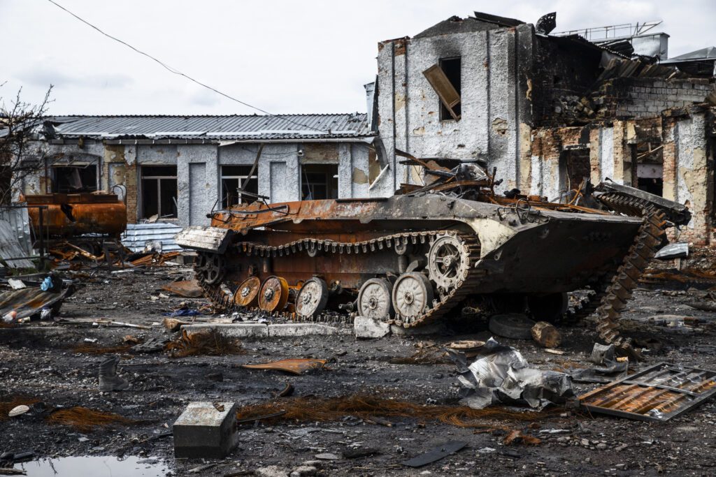 Damaged Russian Tank